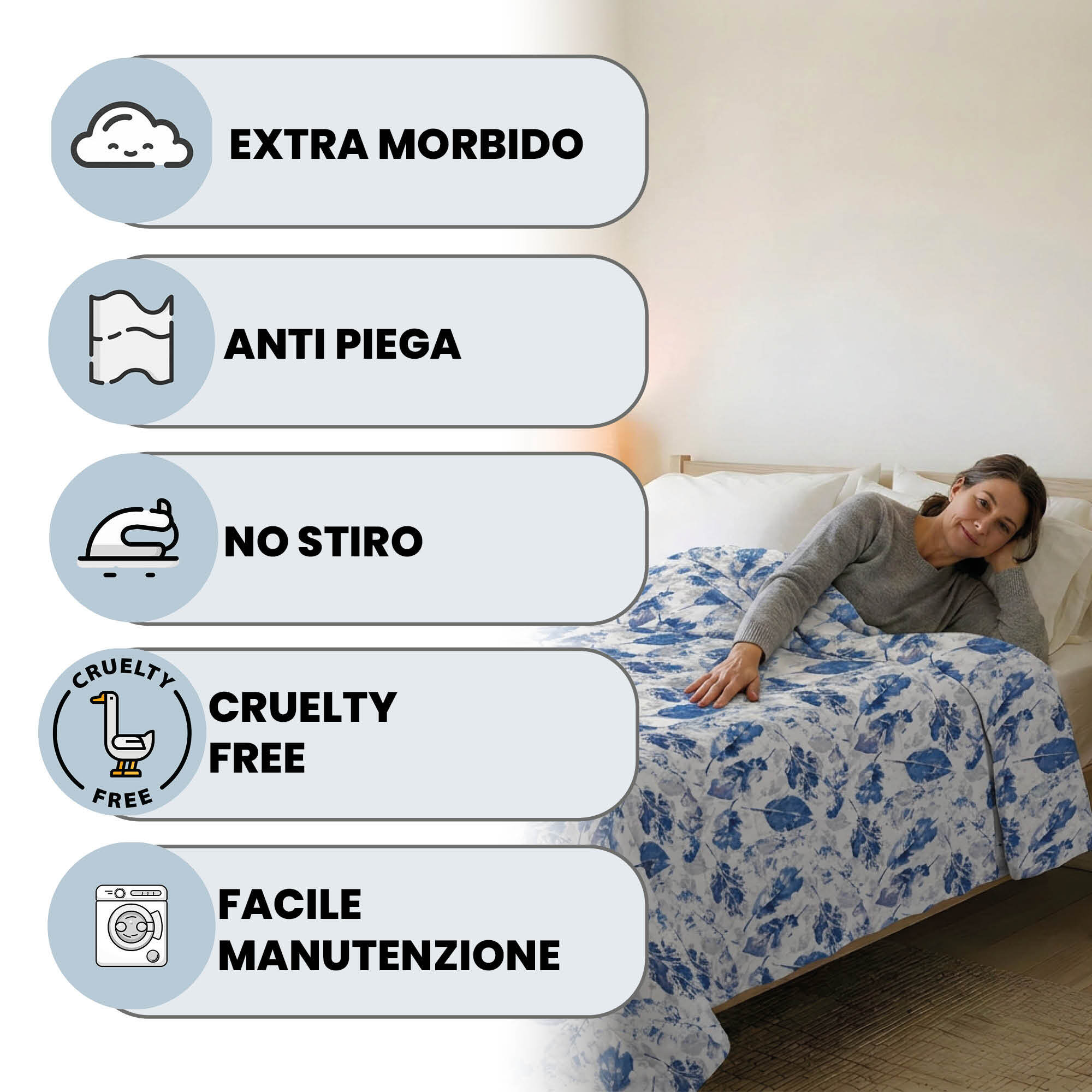 TRAPUNTINO ESTIVO BASIC, 100gr - Made in Italy - MATRIMONIALE