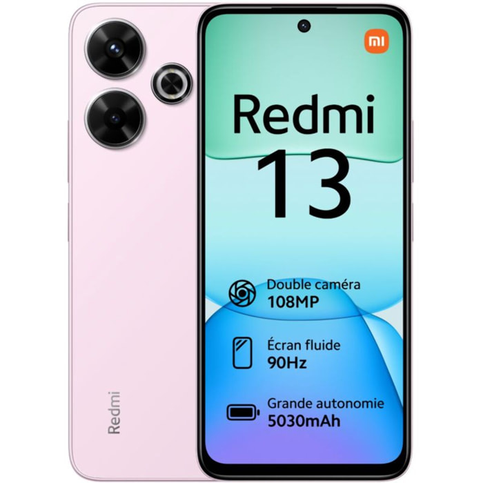 Smartphone XIAOMI Redmi 13 4G 256Go Rose