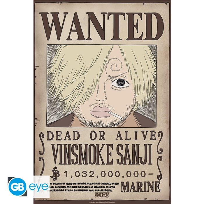 ONE PIECE - Poster Chibi 52x38 - Wanted Sanji Wano