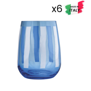Set 6 bicchieri da acqua Fior di Loto