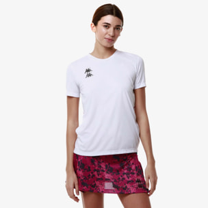Kappa - Maglie gioco Donna Bianco - Kombat Padel Fitasi