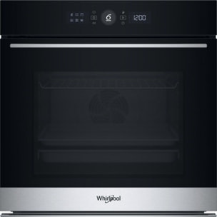 Four encastrable fonction vapeur WHIRLPOOL WOI5S8PM1SXAF - Pyrolyse - Chaleur tournante - Vapeur - Porte froide - Rails télescopiques