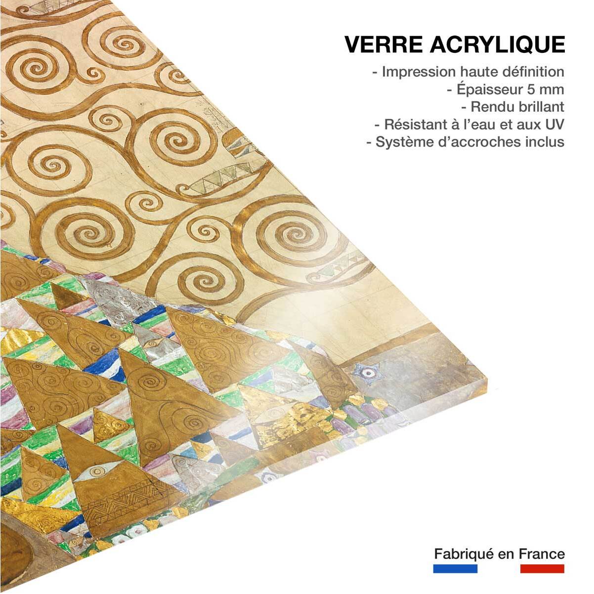 Tableau célèbre Klimt Expectation Tableau plexiglas