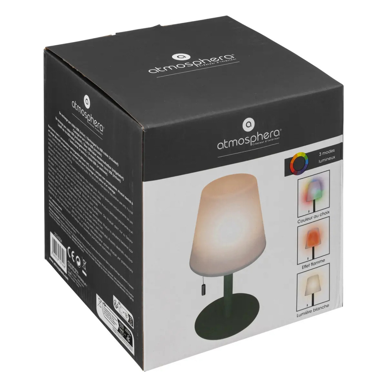 Lampe extéreure "Zack" H30cm vert olive