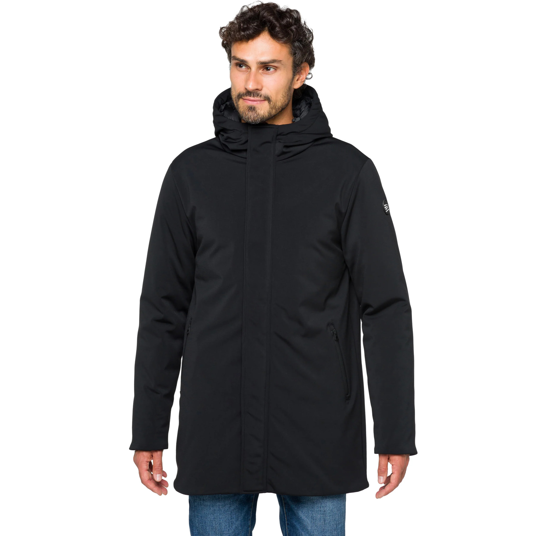 Parka KHANGAR acolchada impermeable negro