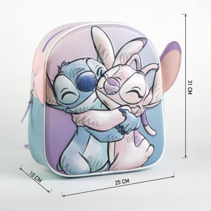 Mochila Infantil 3D Aplicaciones Stitch