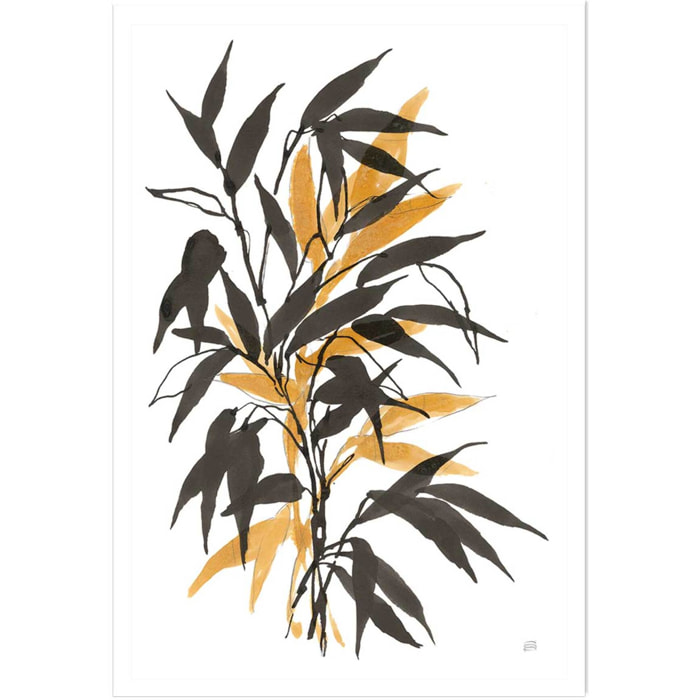 Poster watercolor bambou Affiche seule
