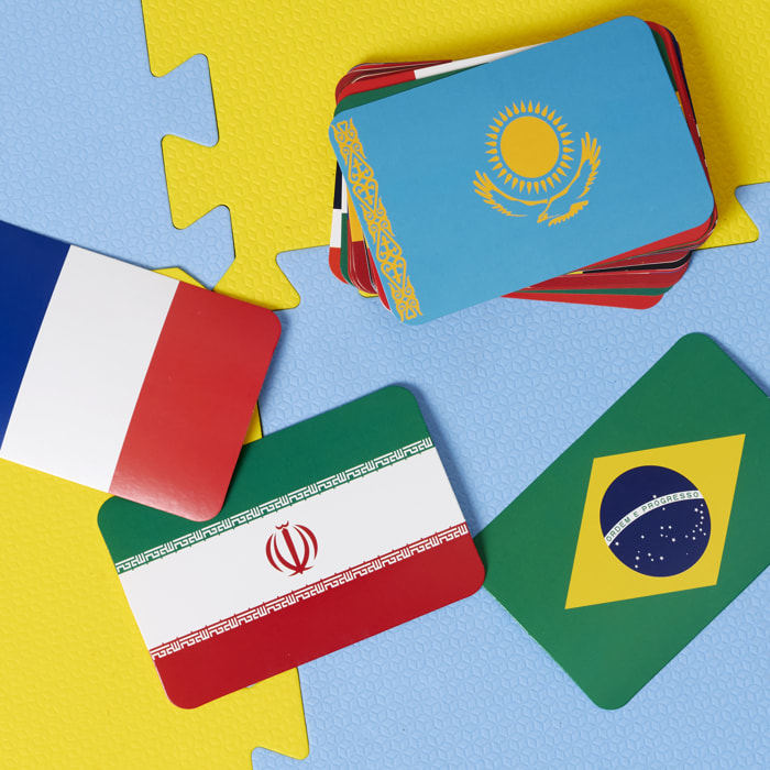 CARTE EDUCATIVE PAYS ET DRAPEAUX
