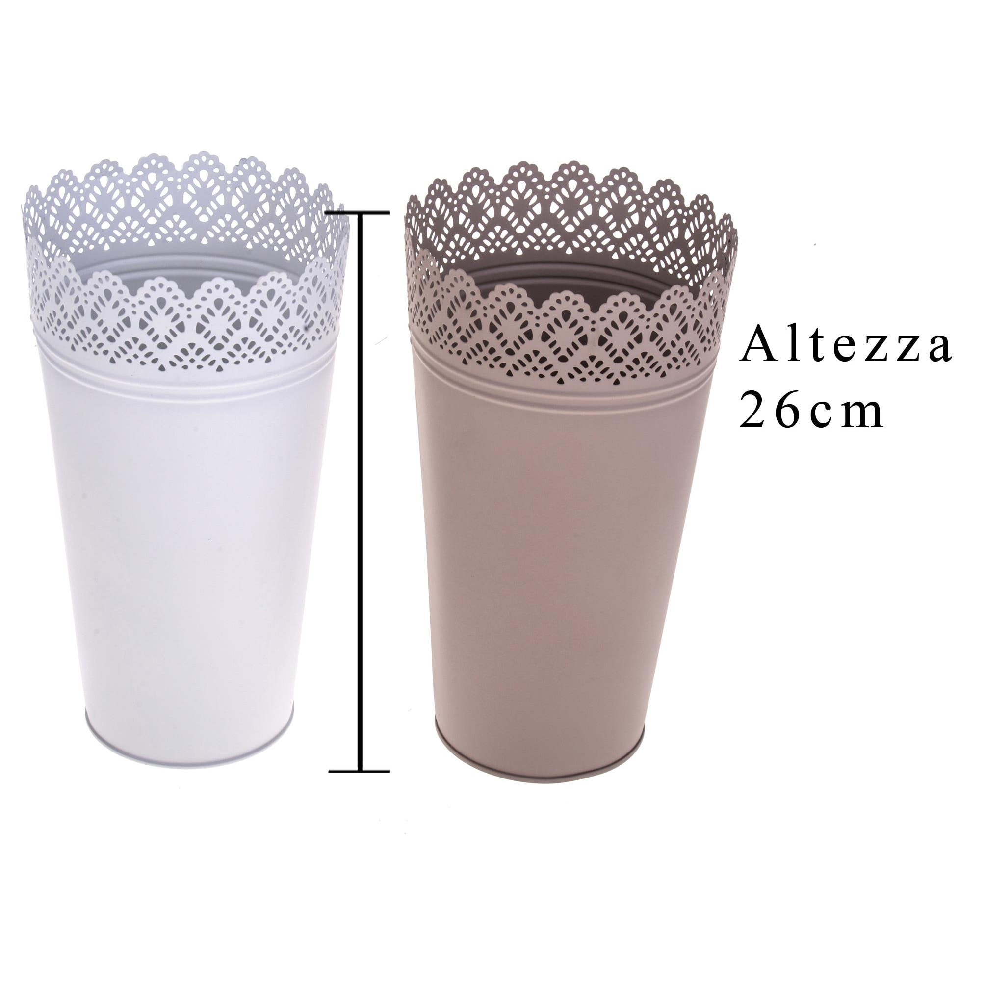 Vaso Orchidea Con Trina. Misure 14,5X26 Cm - Pezzi 6 - 14,5X26X14,5cm - Colore: Incolore - Bianchi Dino - Espositori E Vasi Metallo