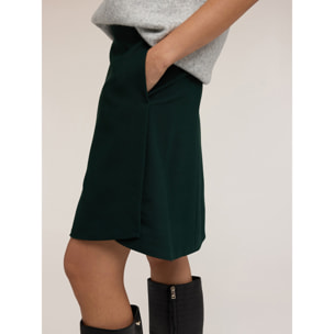 Motivi - Gonna linea ad A con orlo asimmetrico - Verde
