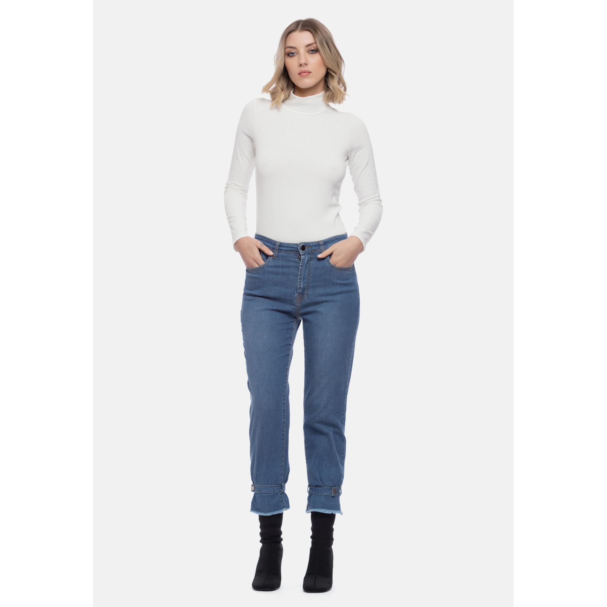 Camomilla - Jeans JANE-C in cotone, blu denim (46)