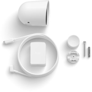 Caméra de surveillance PHILIPS HUE SECURE 2K filaire blanche