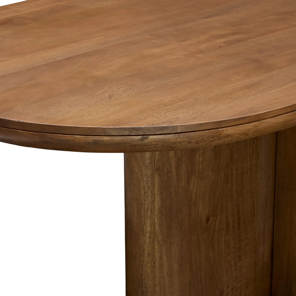 Table à manger Nagda ovale 100x200cm 8 places marron
