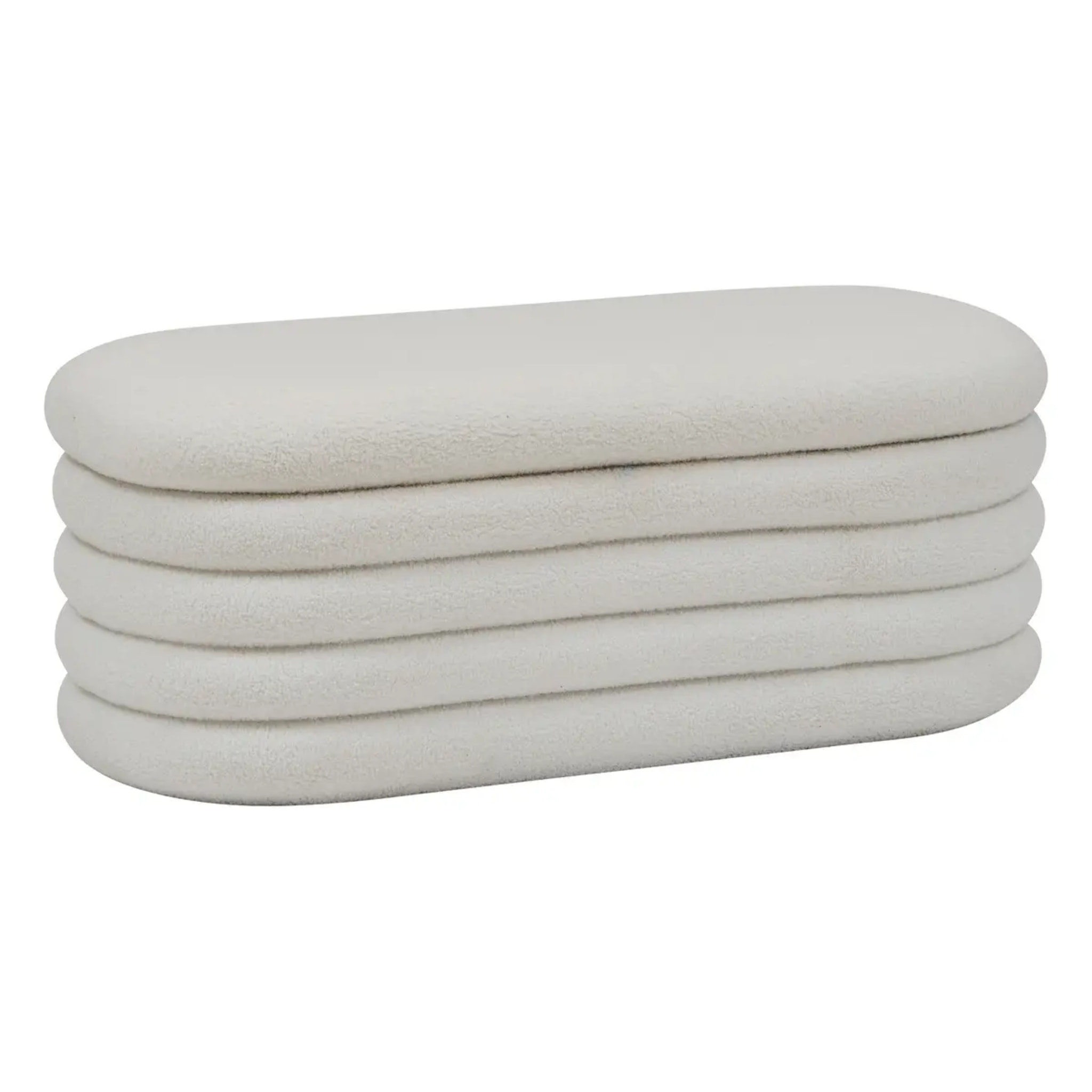 Banc coffre Giulia blanc 110x46cm