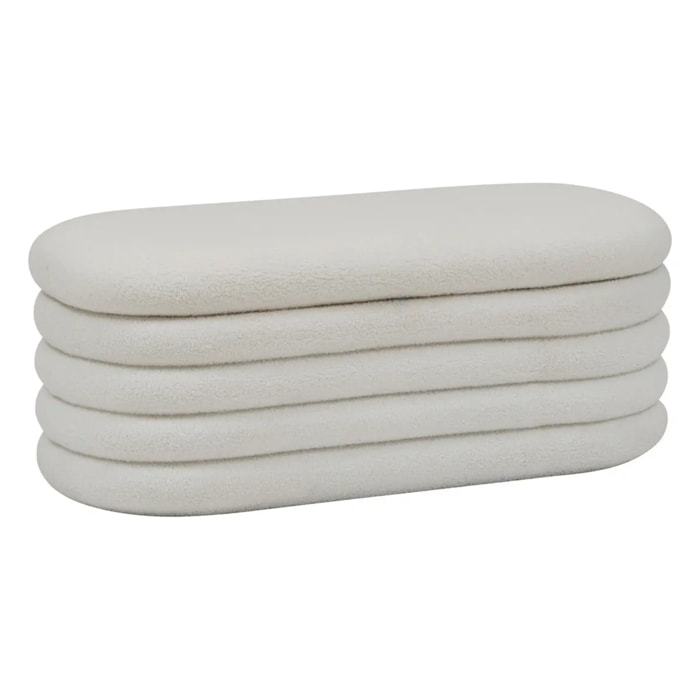 Banc coffre Giulia blanc 110x46cm