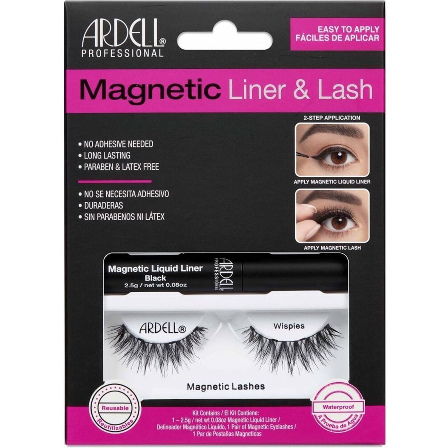 Magnétique Liner & Lash Wispies - Kit Faux Cils Eyeliner Magnétique