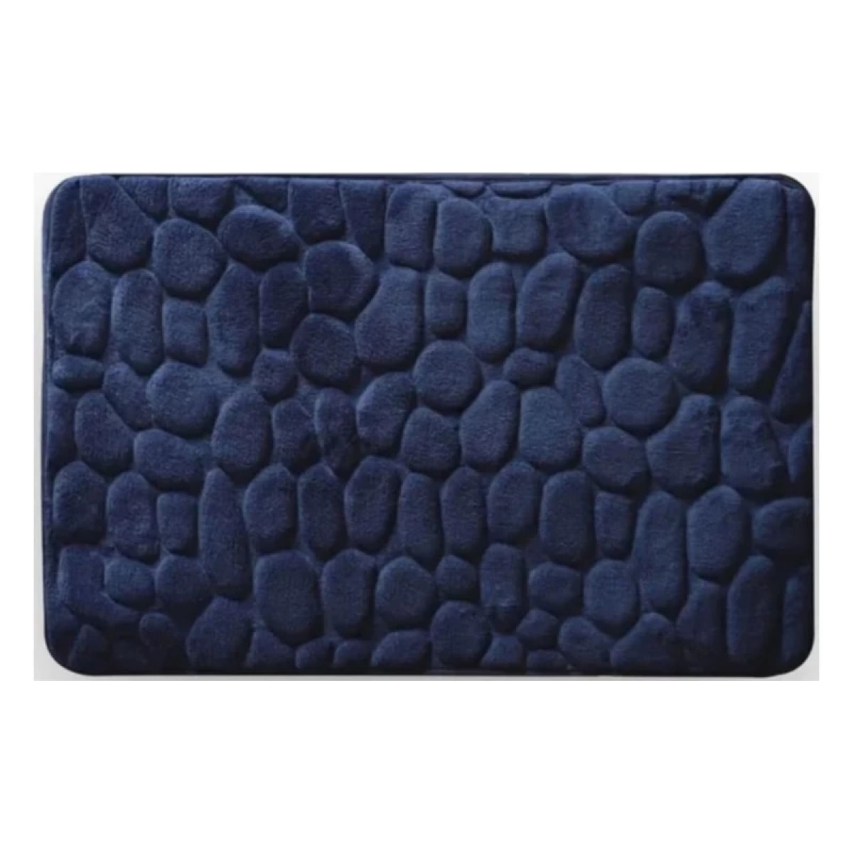 Tapis de bain Microfibre PEBBLE 50x80cm Bleu Marine MSV