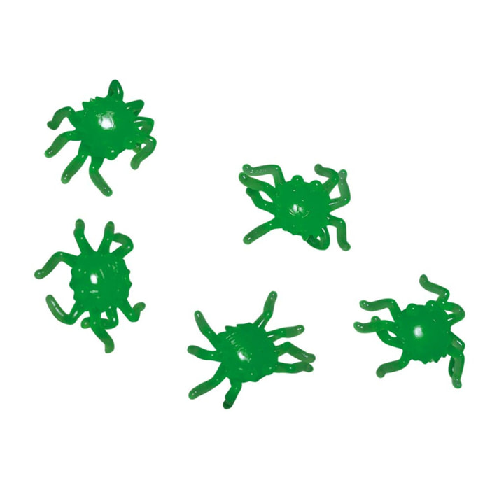 BLISTER 20 ARAÑAS PEGAJOSAS GLOW IN DARK