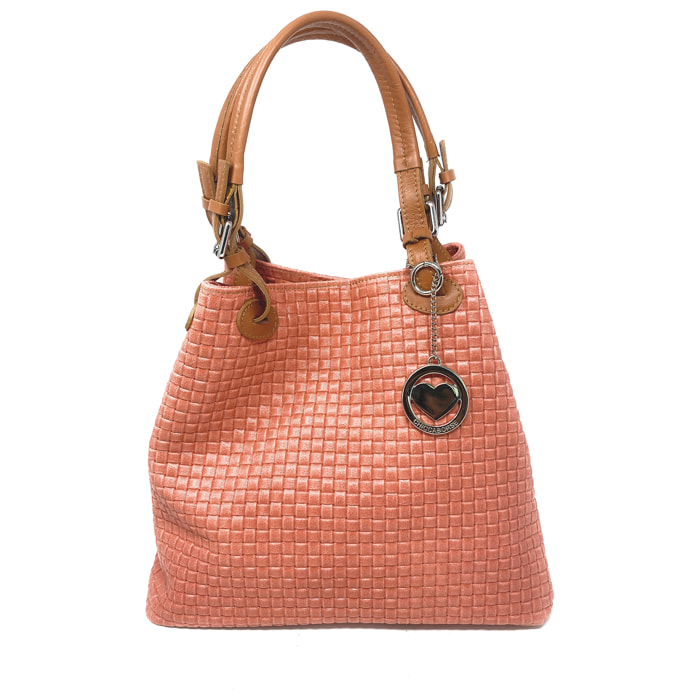 Chicca Borse Borsa a Mano Rosa B