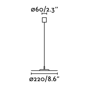 COSMOS Lampe suspension laiton