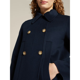 Elena Mirò - Chaquetón de tejido doble - Azul