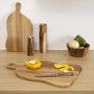 Planche à découper Acacia 35x20cm beige