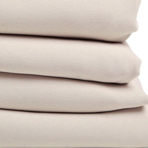 Rideau Séparateur de Pièce à galon et ourlet - Beige