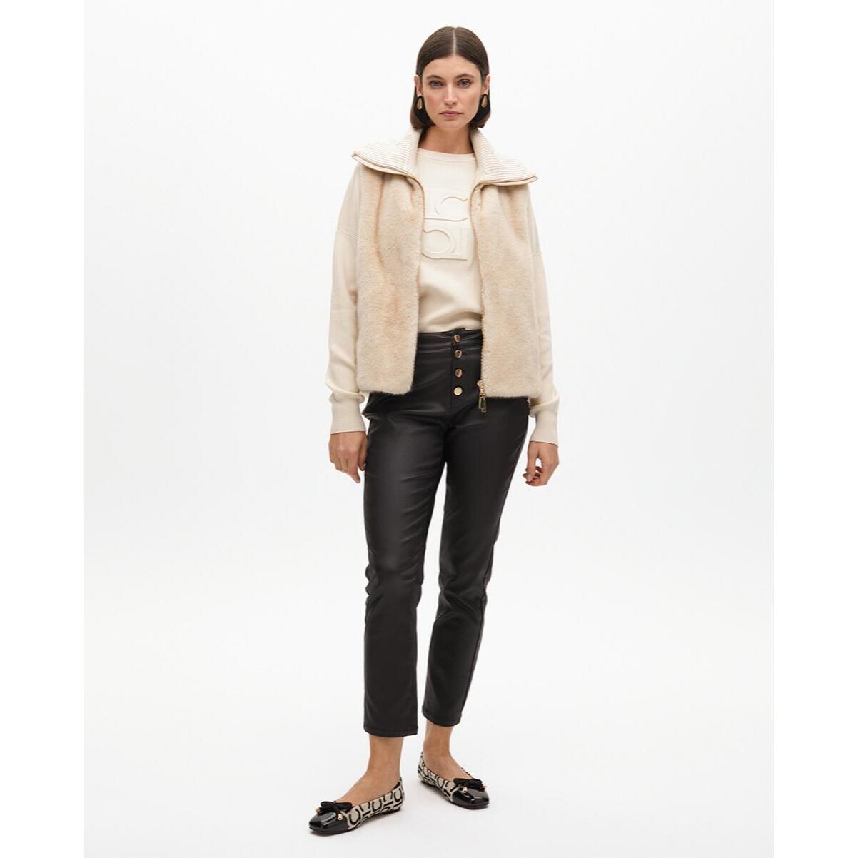 Gilet di Pelliccia con Zip