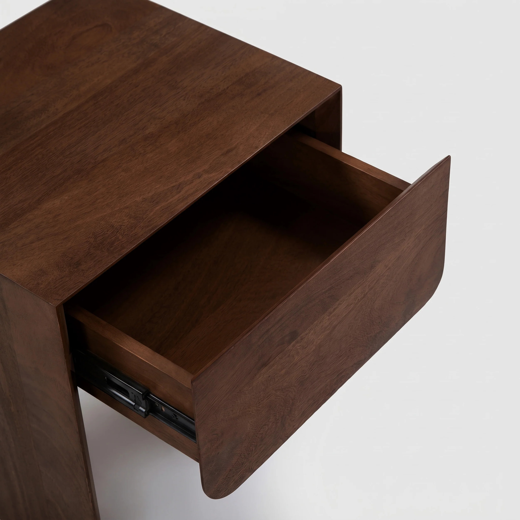 Table de chevet en bois de manguier marron foncé - Achille