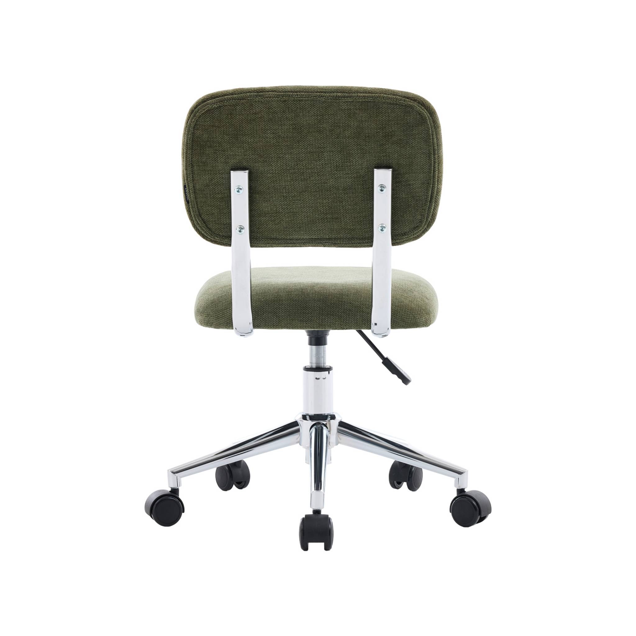 Chaise de bureau enfant à roulettes ajustable tissu chenille AMORY KID