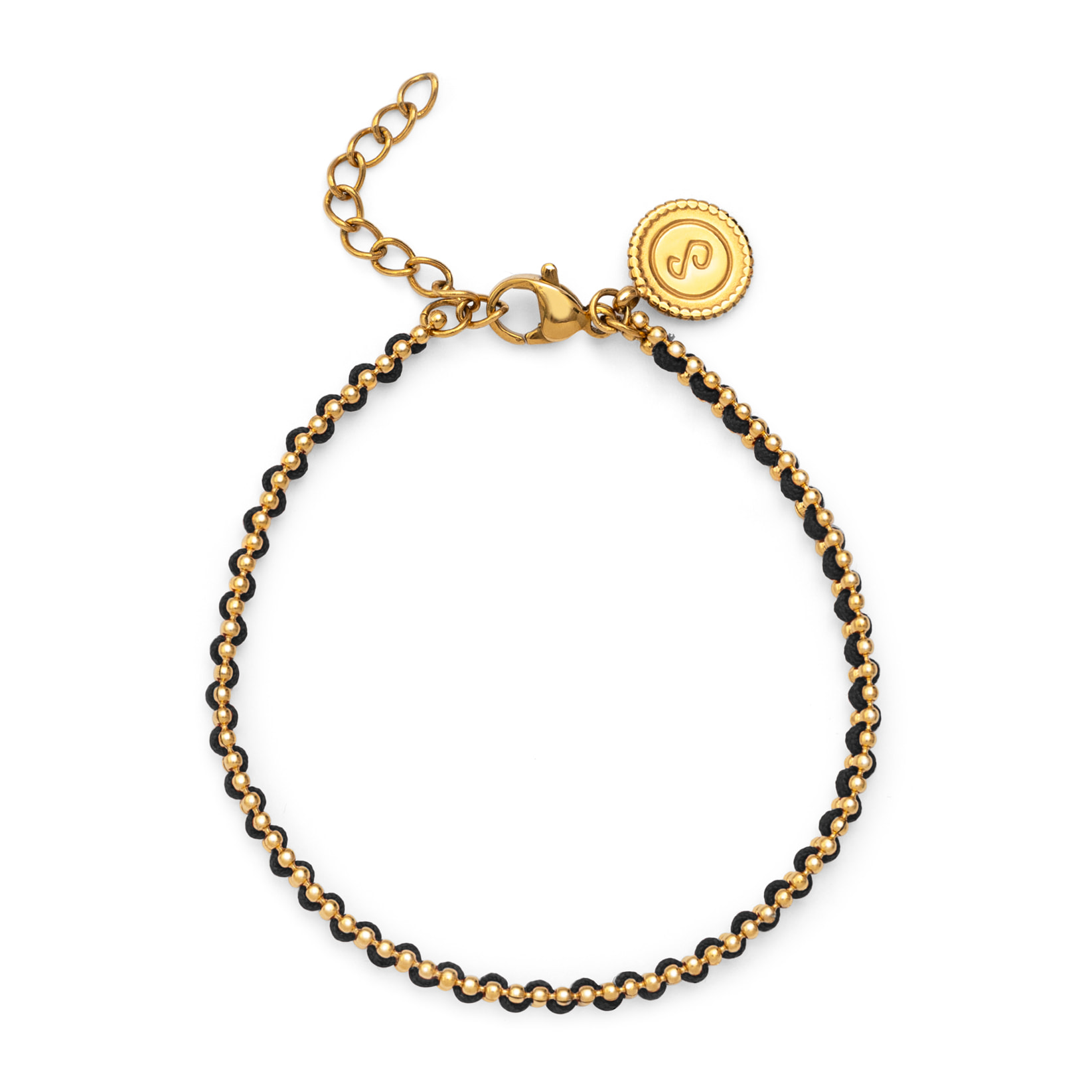 Bracciale Morgana Black Acciao Placcato Oro