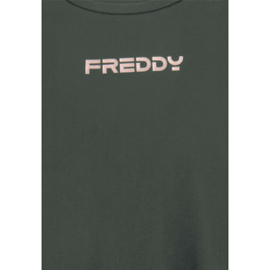 T-shirt tecnica con spacchi laterali e fit regolare