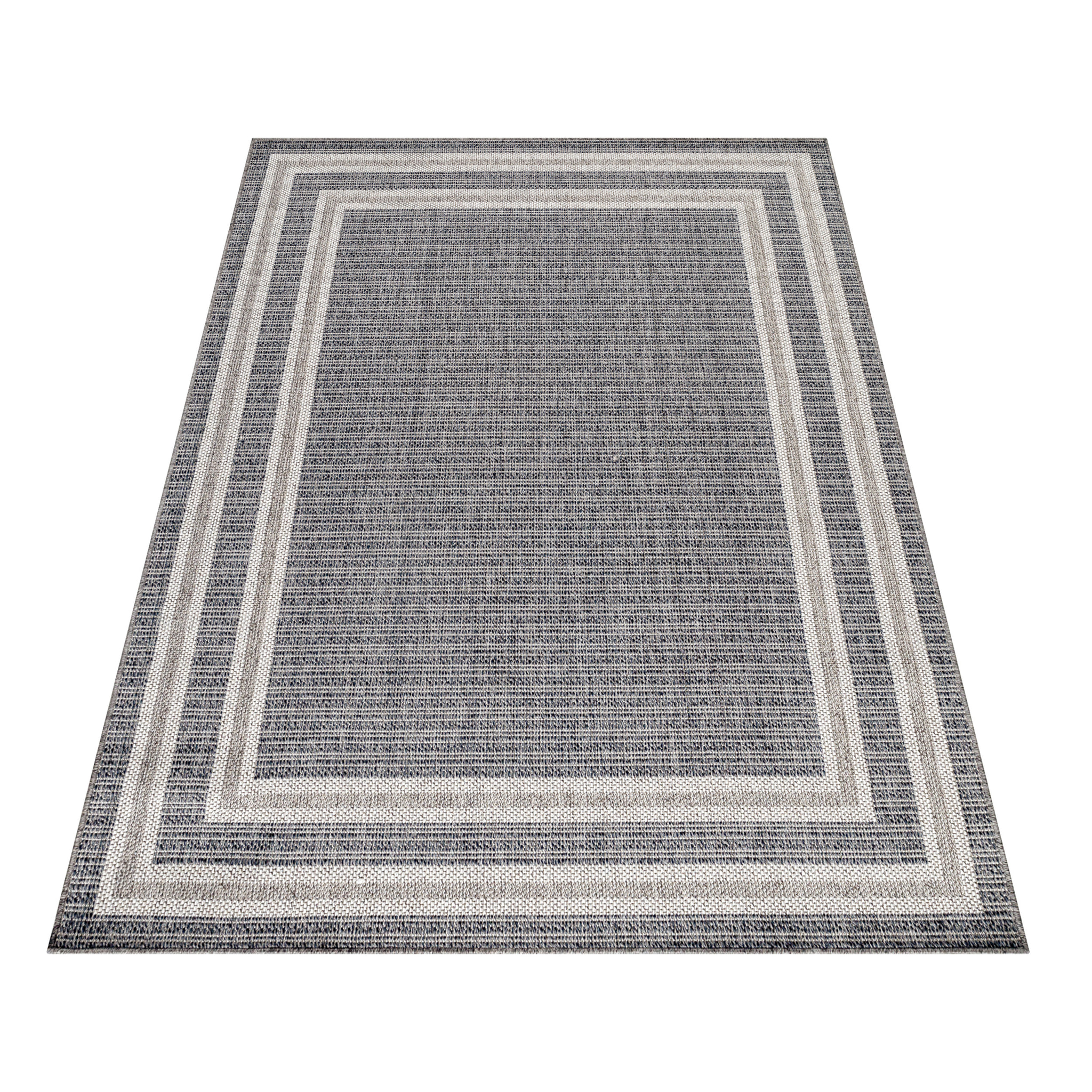 ARUBA - Tapis intérieur / extérieur à motif géométrique gris