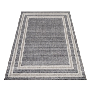 ARUBA - Tapis intérieur / extérieur à motif géométrique gris