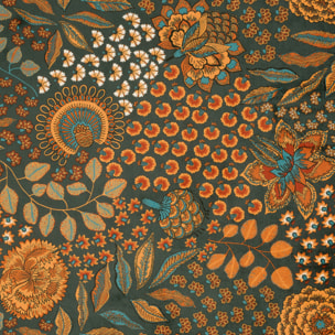 Rideau à Oeillets Motif Cachemire - Vert