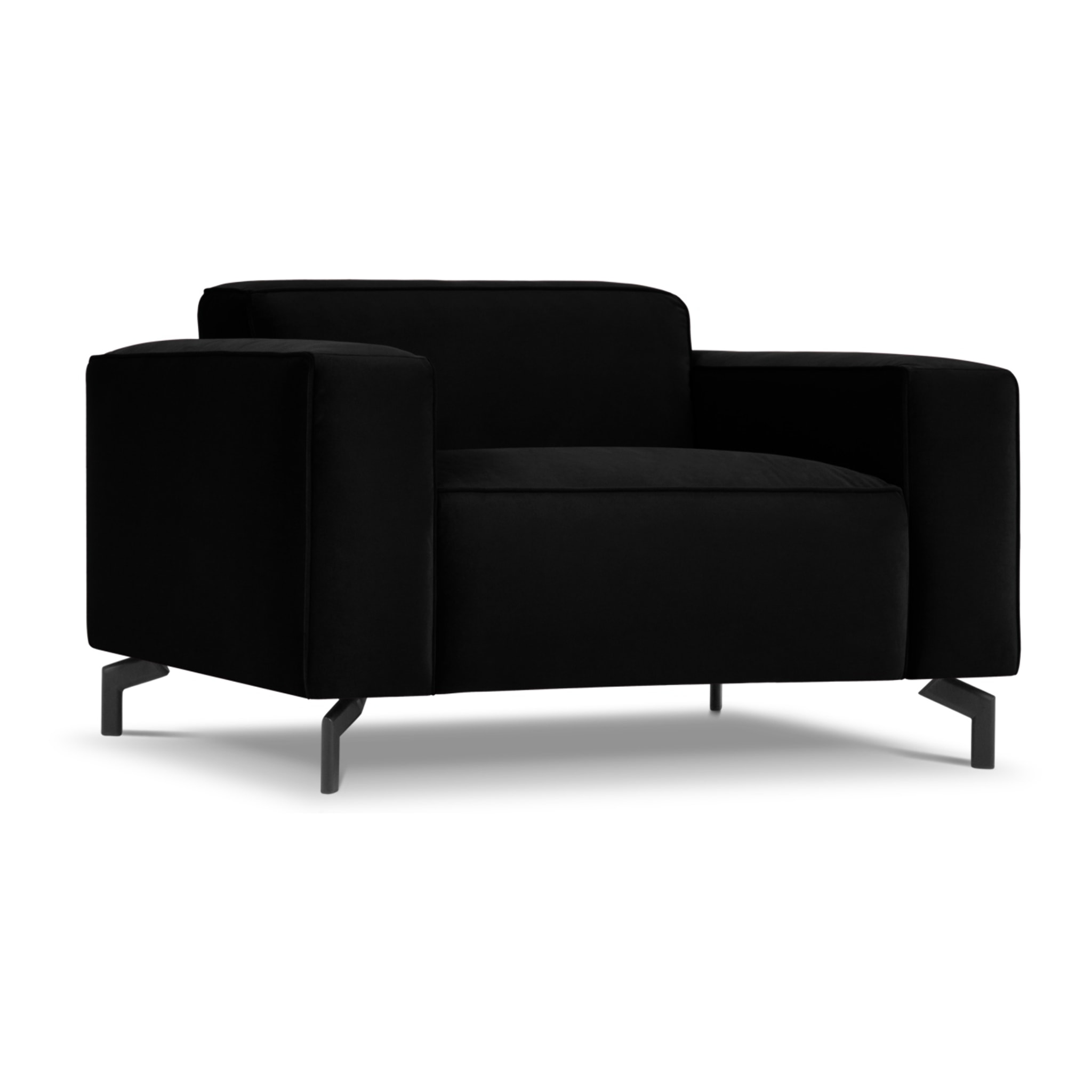 Fauteuil xl "Paradis" en velours noir