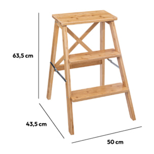 Marchepied 3 marches Bambou