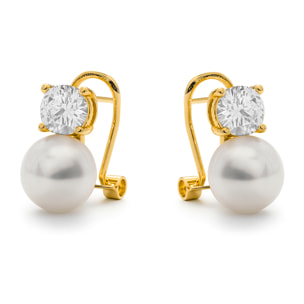 Pendientes Jae acabado oro amarillo 18k