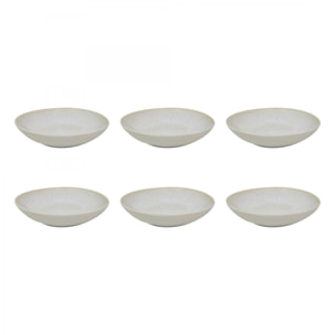 Lot de 6 assiettes creuses, NUAGE