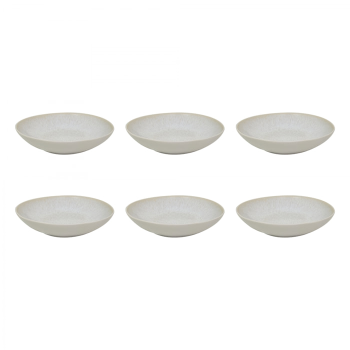 Lot de 6 assiettes creuses, NUAGE