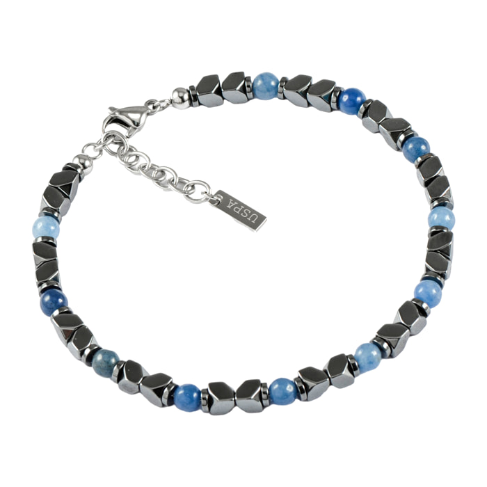 Bracciale U.S. Polo Assn. In acciaio con pietre