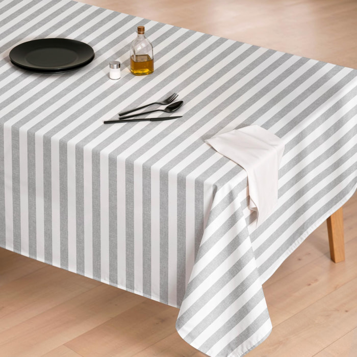 Mantel antimanchas KODA GRIS - 100% algodón