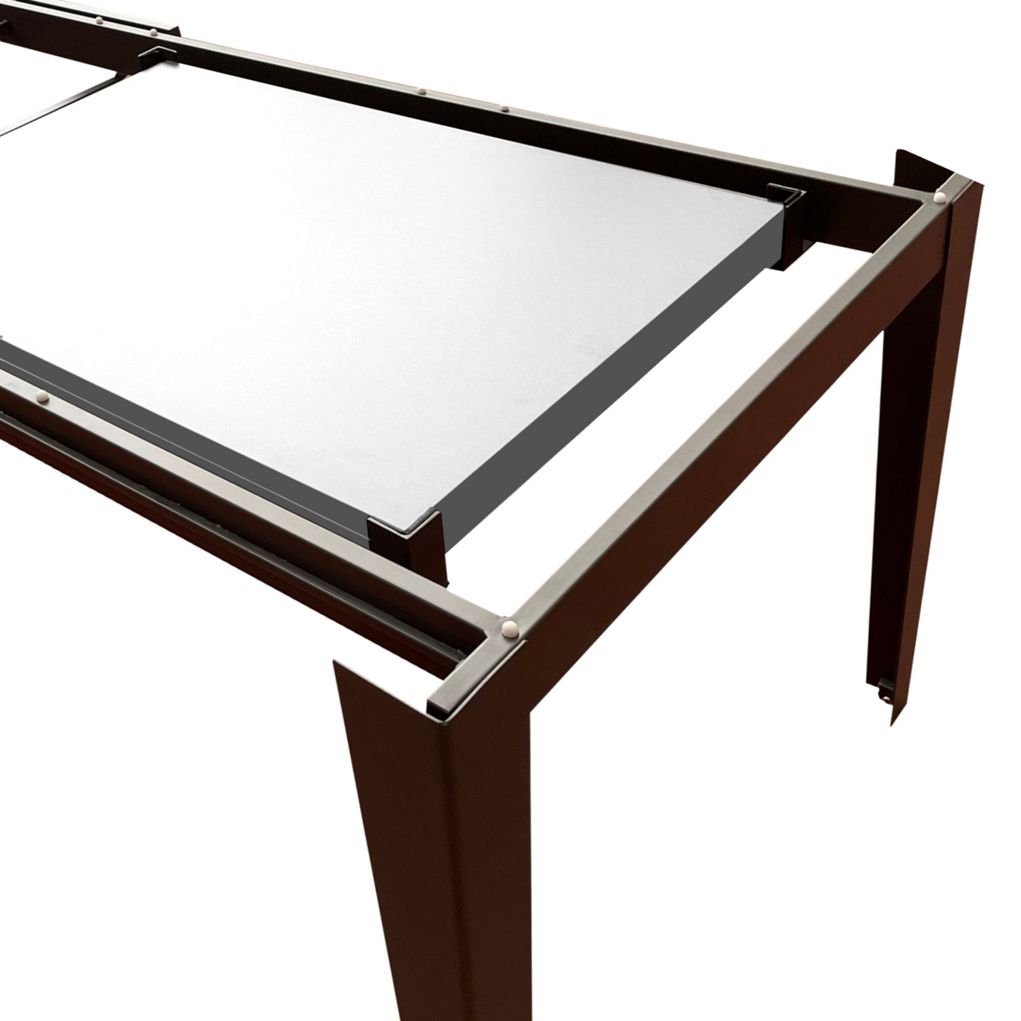 Tomasucci Grande table extensible en marbre blanc