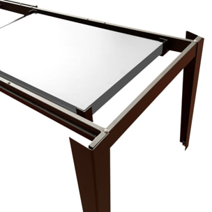 Tomasucci Grande table extensible en marbre blanc