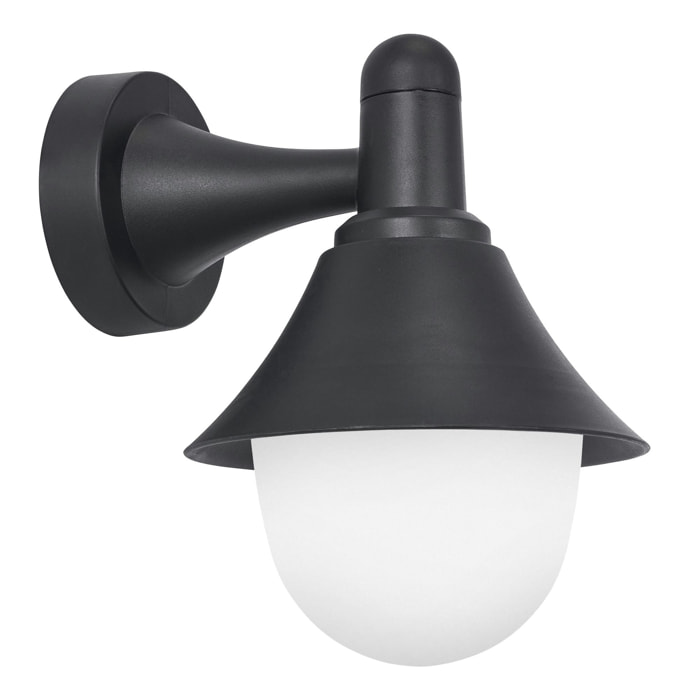 Forlight Alan aplique en negro para bombilla E27