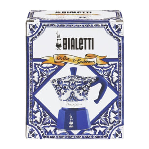 Cafetière italienne BIALETTI Moka Express 3 tasses Collection D&G Blu