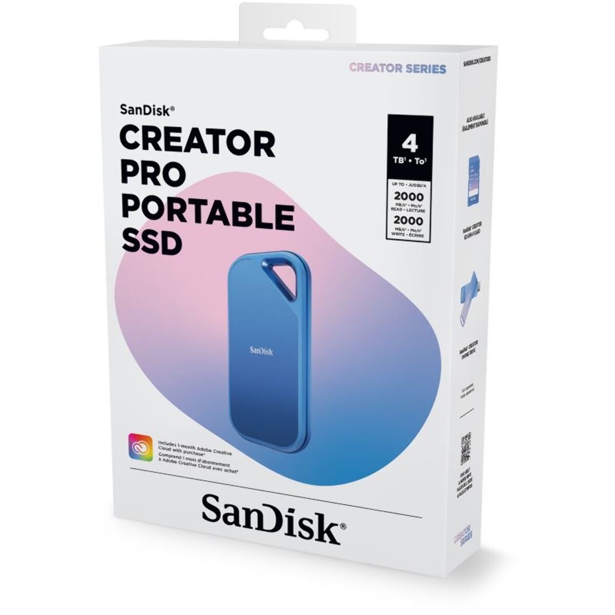 Disque dur SSD externe SANDISK 4To Creator PRO