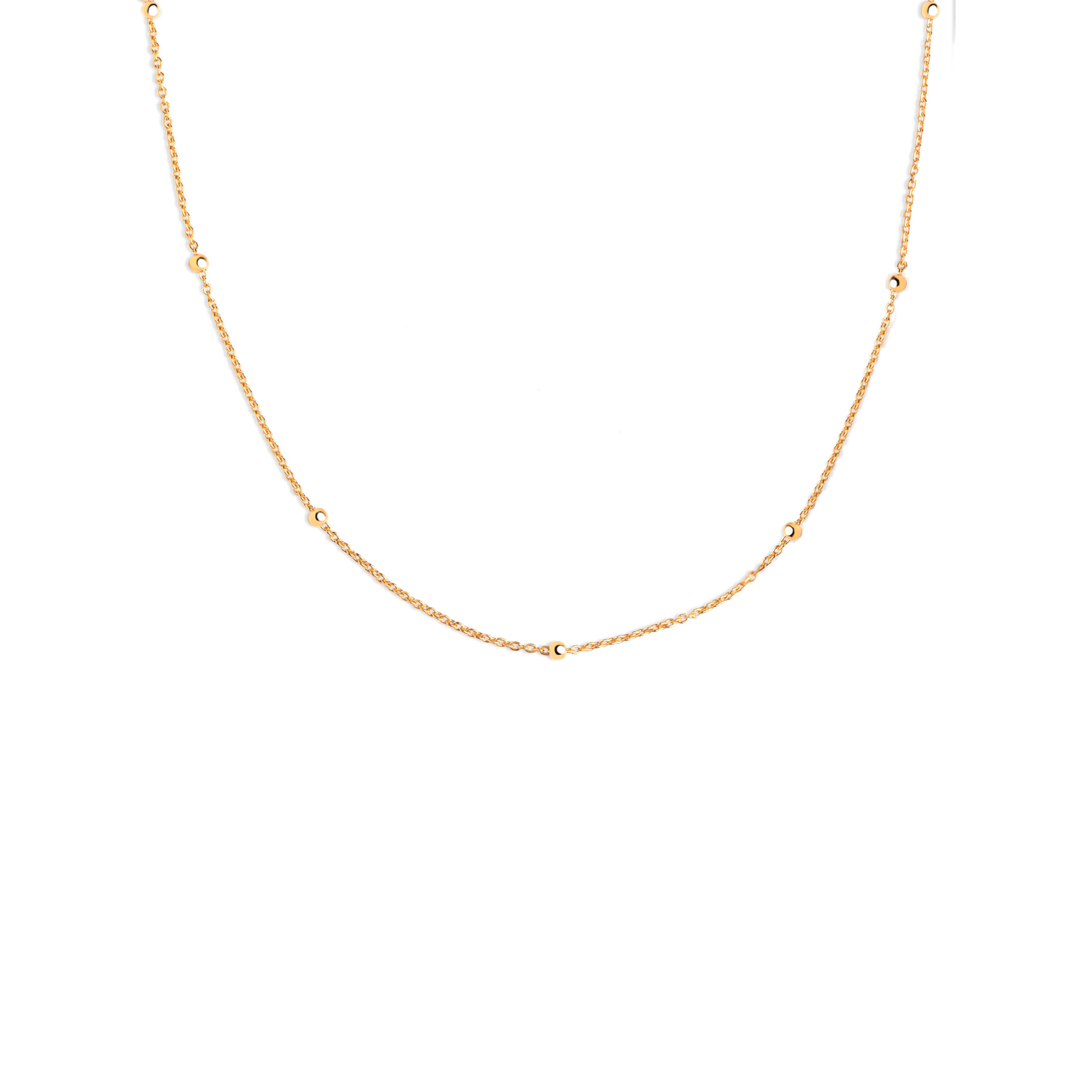 Collana Dots Argento Placcato Oro