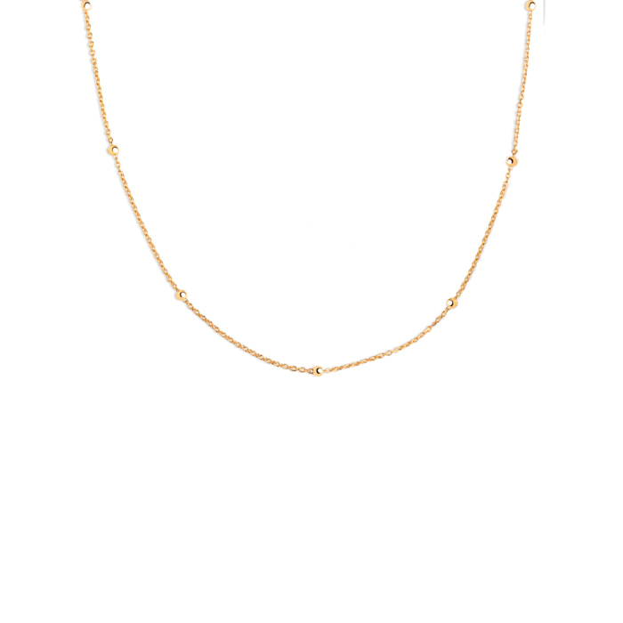 Collana Dots Argento Placcato Oro