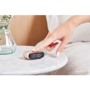 Réveil LEXON Minut ultra-compact Rechargeable Or